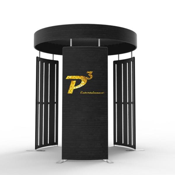 New Design RGB Led Light 360 Photo Booth Backdrop Enclosure For Parties