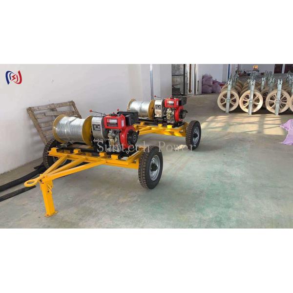 6.5-16RPM Cable Pulling Winch Electric Cable Winch Puller Transmission Line Stringing Tools