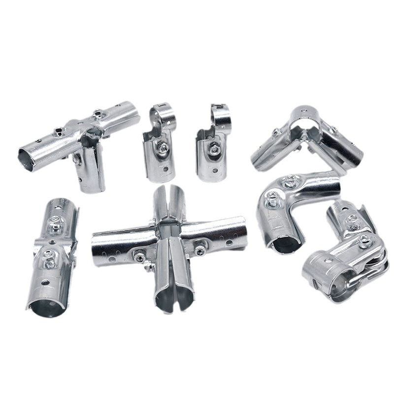 HJ-15 Chrome Plating Metal Joint Pipe Joints for Lean Pipe Racking System Pipe Connection Fittings