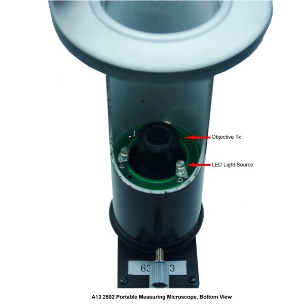 10x Eyepiece Handheld Metallurgical Optical Microscope 20x Measuring Reading Microscope