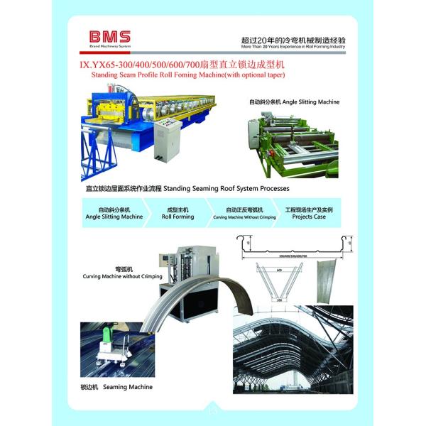Auto Operation Standing Seam Metal Roof Machine 12-18m/Min CE SGS Approved