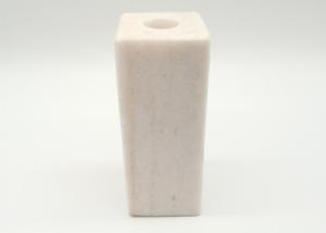 China Dinner Party Stone Candle Holders , Marble Candlestick Holders 5 x 5 x 13 cm on sale