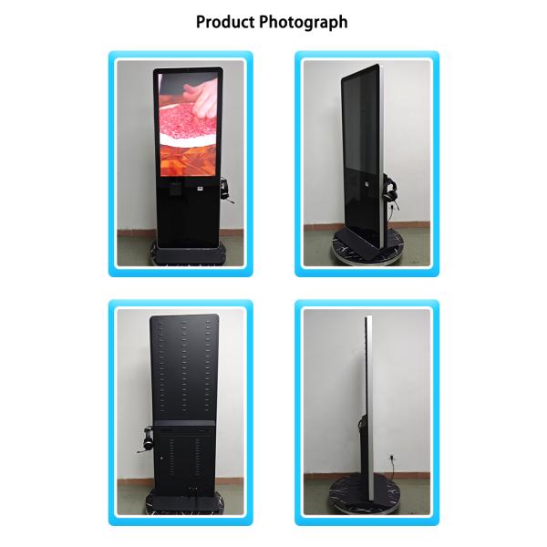 43inch Earphone Printer AI Interactive Touch Screen Kiosk with QR Code Scanner Camera