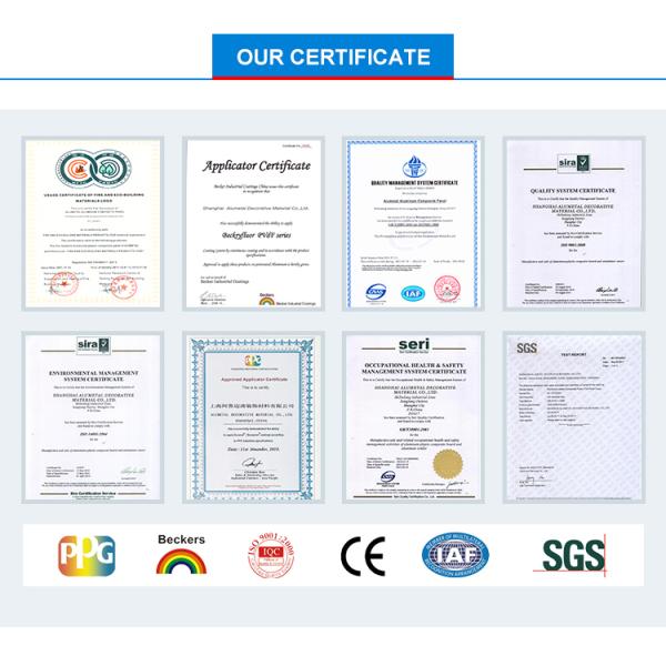 4mm B1 Fireproof Aluminum Composite Panel Exterior Metal Cladding Panels 1250mm