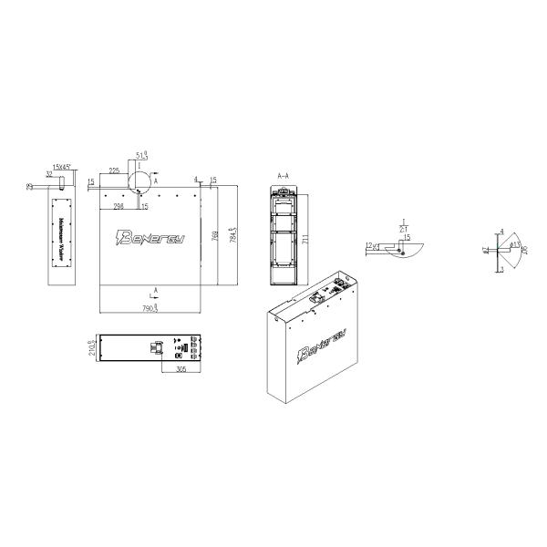 24V 300AH Electric Forklift Lithium Battery For Electric Stacking Truck Lifting Pallet Stacker Walking Type