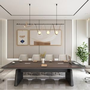 Quality Advanced Nordic minimalism, high-end long table business reception, modern design negotiation table, office conference table for sale