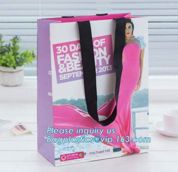 Glossy Paper Bag export to Australia,Design Clothing Gift Paper Bag, Colorful Kraft Jewelry Paper Bag bagplastics packag
