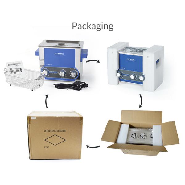3 Liters Manual Ultrasonic Cleaner Adjustable Power 0 - 30 Min Timer