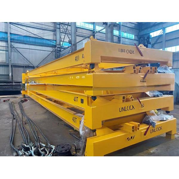 Condition 42 Tons Payload 40ft Shipping Container Spreader Semi-Auto Lifting Beams with Sling Demension 12118 x 2438 mm