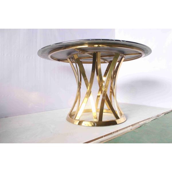 Round Luxury Center Table Side Table With Marble Top