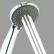 Single Function Roundface Shower Head And Hand Held Chrome Rain Shower Head ODM