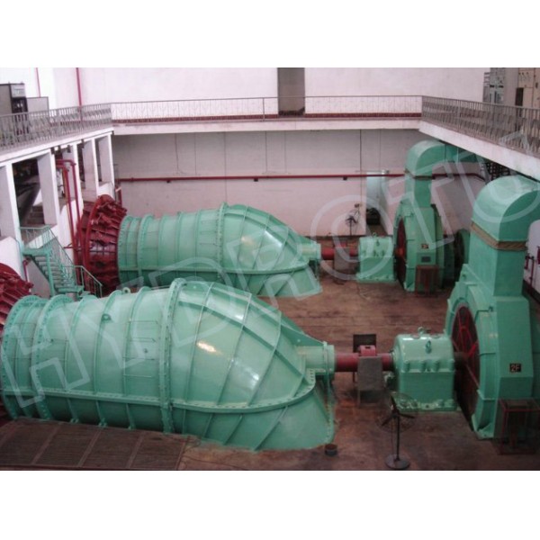 100KW - 10MW Horizontal Kaplan Turbine / S TypeTurbine with Adjustable Blades Runner