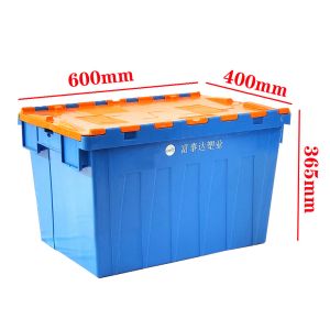 Quality Stackable Heavy Duty Plastic Moving Crate With Lid for sale