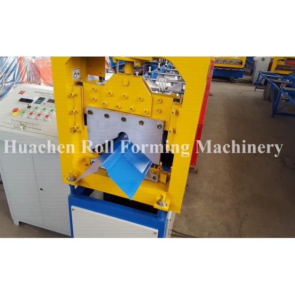 Plc Control 50hz Ridge Cap Sheet Metal Roll Former Machine With High Speed