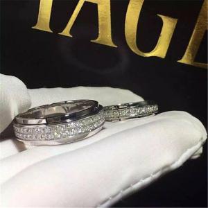 China Luxury jewe factoryt ring white gold diamond ring 18k white yellow gold diamond on sale