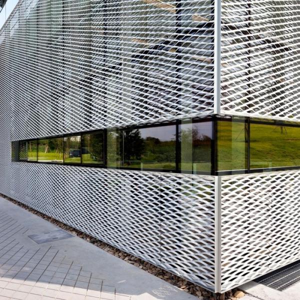 Building Aluminum Expanded Metal Wire Mesh 3.0mm Thickness Anodized