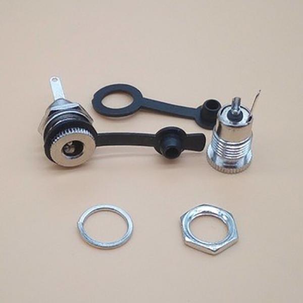 Copper 5.5mm X 2.5mm VDE Dc Jack Connector For Cctv Charger Socket