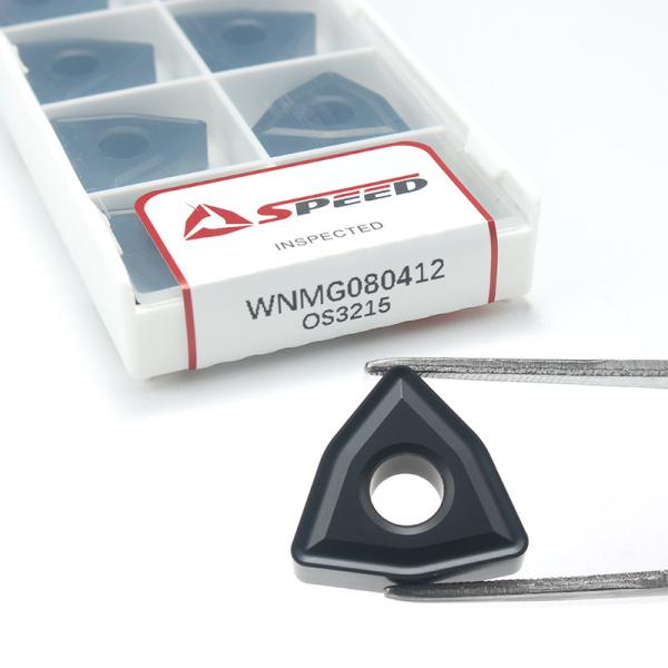 Speed WNMG080412 Tungsten Carbide Turning Insert For Wear Resistant Cast Iron