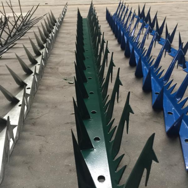 Low Carbon Galvanized Anti Climb Wall Spikes 1.2m Length