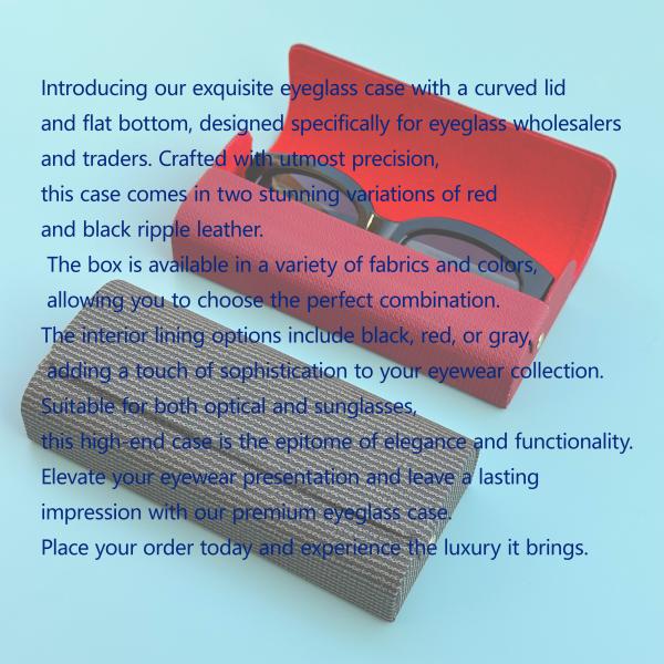 Scratchproof Hand Made Foldable Eyeglass Case Customized Size Color