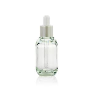 China Clear 16ml Round Fancy Dropper Bottles PETG Plastic Cap For Cosmetics on sale