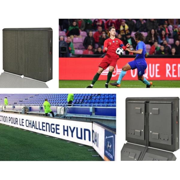 Football Led Perimeter Display P10 , 281 Trillions Rgb Aluminium Led Panel