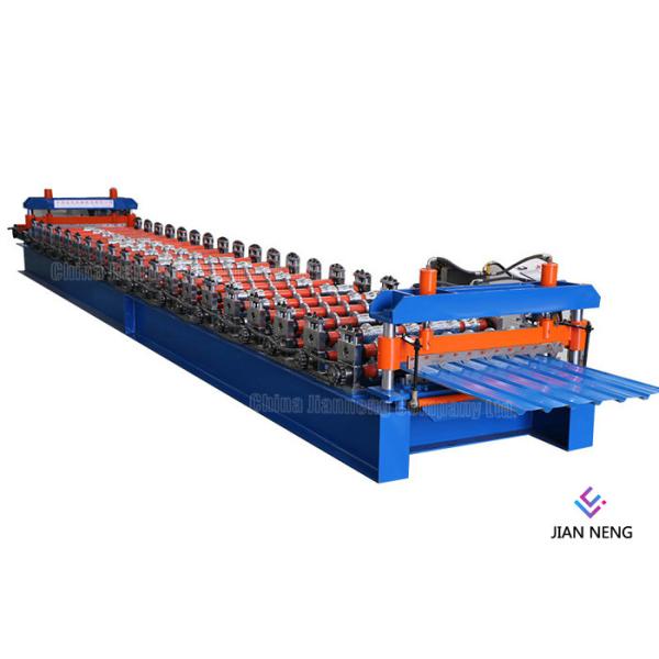Buy 0.3 - 0.8mm Color Steel Metal Roof Forming Machine With PLC Control System at wholesale prices
