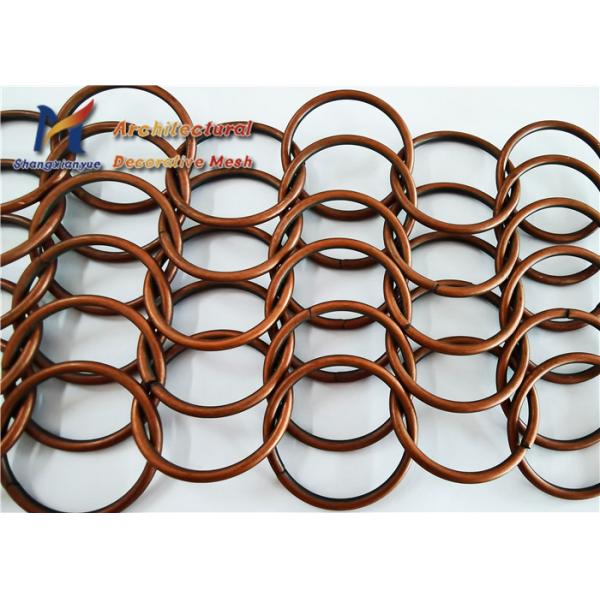 Antique Brass Ring Mesh Fabric