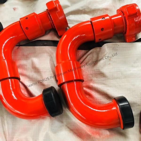 Alloy Steel Forged API 16C Standard 3 Inch 50 Type Long Radius Swivel Joint for Oilfield Drilling Test Report Provide