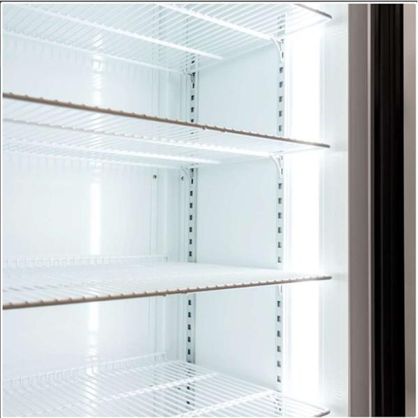 Fan Cooling Commercial Glass Door Coolers 360L Convenience Store Display Cooler