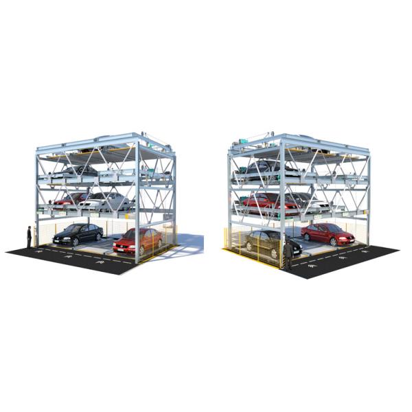 4 Levels Smart Car Parking System 2500kg Car Storage Lift For Garage