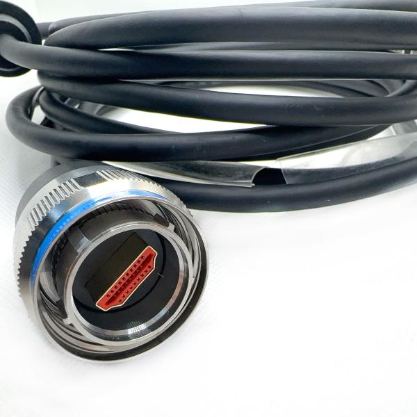 Category D38999 Series Custom Connectors With HDMI Stainless Steel Passivated Work Temperature -65C -200C.YW3 10E06S-01.High Definition Multimedia