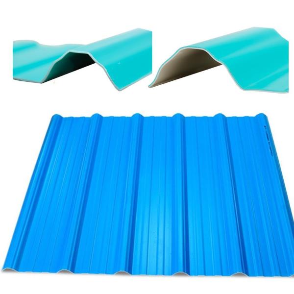 4 Layer ASA Coating PVC Trapezoidal Roof Sheets White ASA Surface UPVC Roofing Sheet