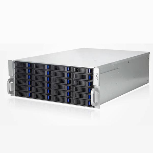 Servers 4U24 Disk Hot Swap Chassis Industrial NVR Storage Case NAS 4U GPU Server Chassis with Private Mold