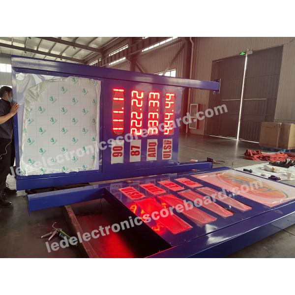 Red Color LED Fuel Price Sign With Completely Frame Stand And LOGO