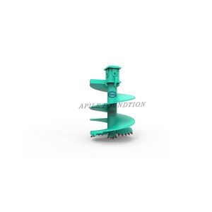 APFDS-R Double Cut Conical Rock Auger with Pilot Bit