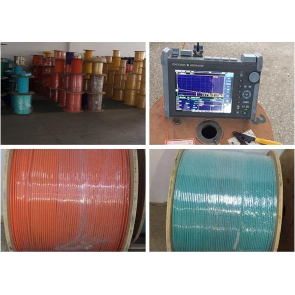 Indoor 900um Multimode Armored Fiber Optic Cable 2 Core GJSFJBV