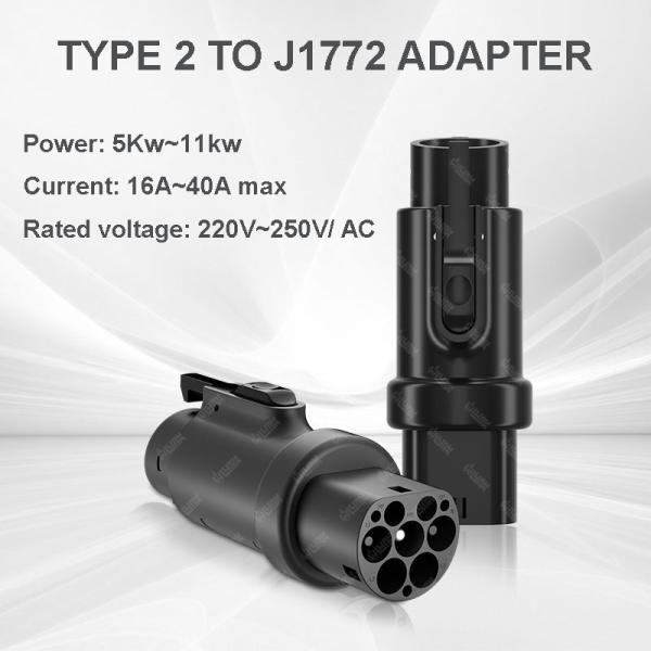 OLINK Factory Converter Adapter Iec 62196 Type1 China Standard 16A 32A Evse Charging EV Type2 to J1772 Adapter Ev Connectors
