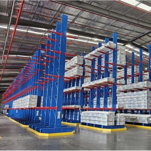 Multi Tier Structure Warehouse Cantilever Racking Boltless Assembly Custom Capacity