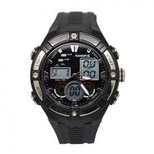 China Dual time analog waterproof mens digital watches , fashion digital sports watch OEM on sale