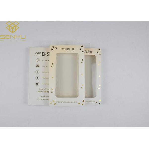 Customized Cellphone Case Retail Package Phone Case Packaging Paper Box With Clear PVC Window