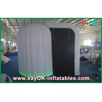 China Mobile Photo Booth Green Inflatable Photo Booth Enclosure Round For Advertisement / Park for sale