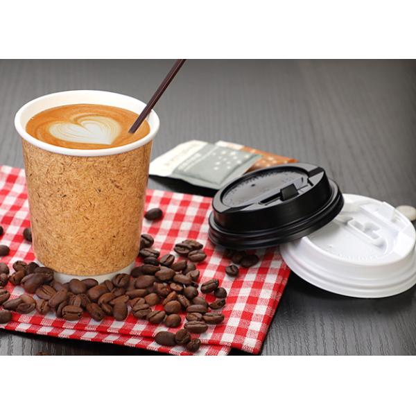 PP Plastic Paper Cups Lids Biodegradable With Dome / Flat Shapes