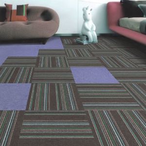 Quality Nylon Surface PVC Backing Modular Carpet Tiles 4.5mm Thickness for sale