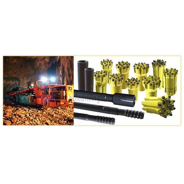 Rock Drilling Tools T45 Threaded Retrac Button Bit For Stone Mining Marble