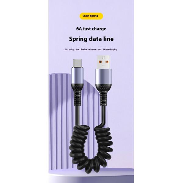 20V PD Charging Cable 100W USB-C Cable TPE Braid 5A Portable for Power Bank