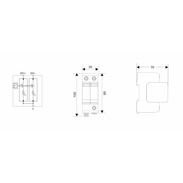 T2 DC Surge Protection Device