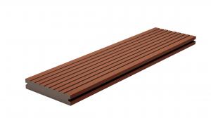 Quality 3D Deep Embossed WPC Floor Decking Outdoor Panel 140 X 23MM Composite Board for sale