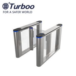 Half Height Automatic Systems Turnstiles , Acrylic Arm Sliding Security Gates
