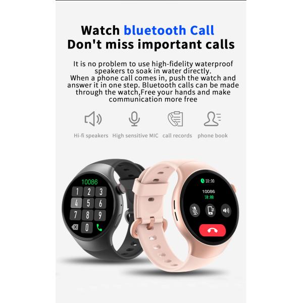 Android 4.4 Bluetooth Calling Smartwatch Harmony OS 2.0 250mA SMS Alert